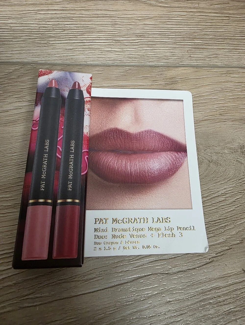 Pat McGrath Labs Mini Dramatique Mega Lip Pencil Duo Minis: Nude Venus & Flesh 3